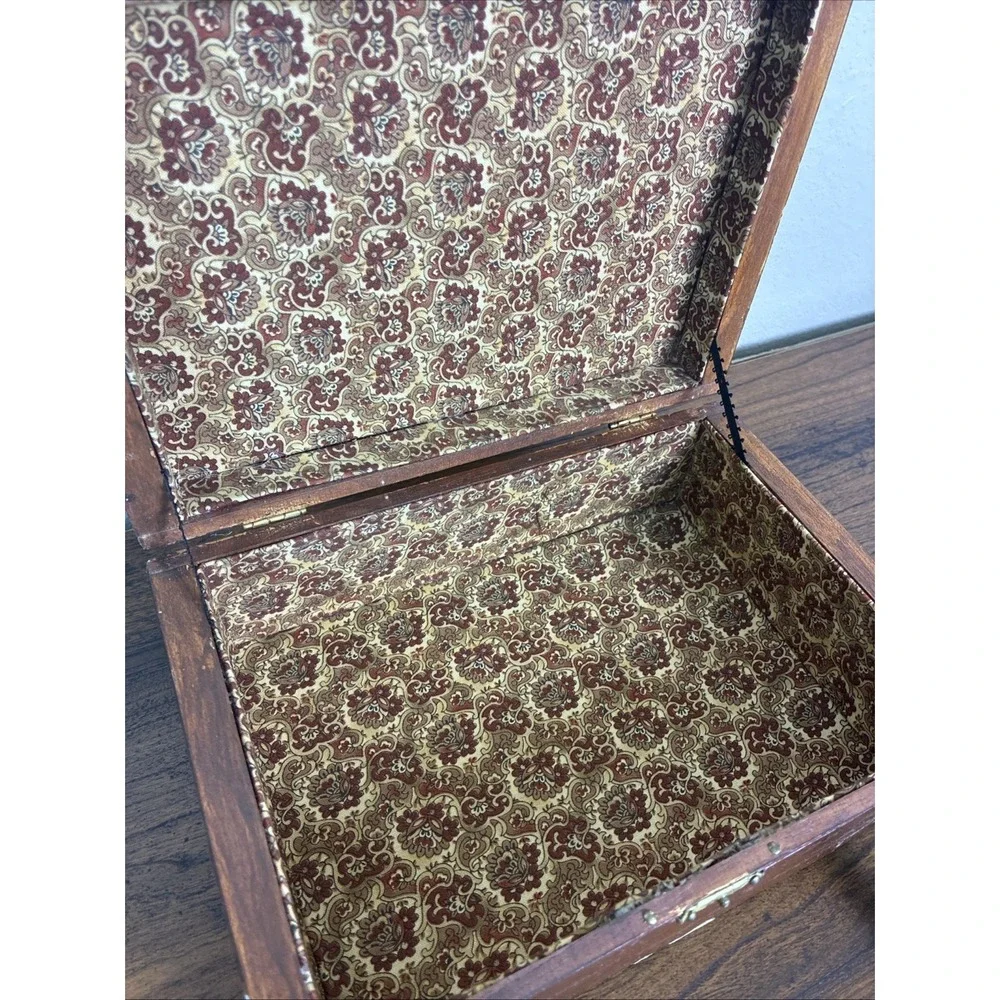 Vintage CESCA UNICO Cigar Box‎ Purse Wooden Beaded Handle Unique Old World 1990s